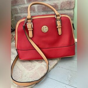 Giani Bernini Saffiano Red Dome Bag